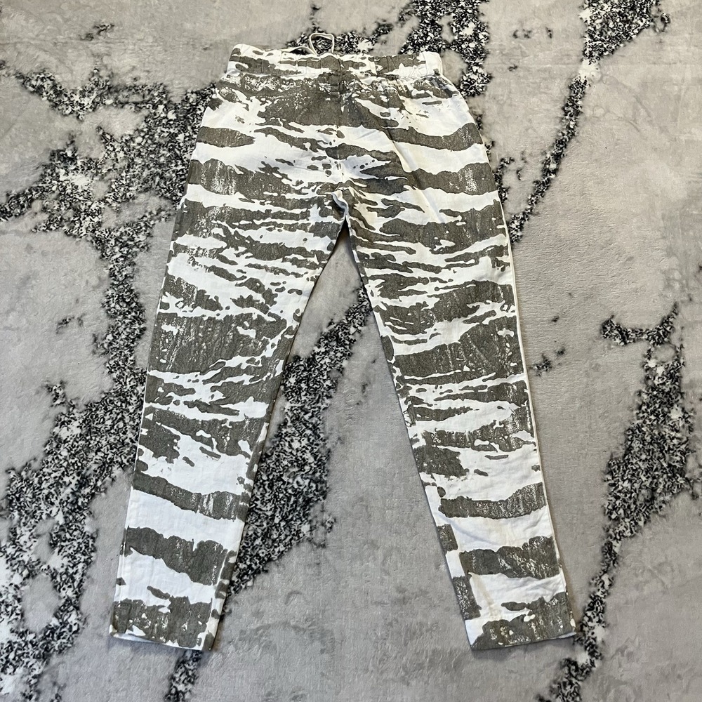 Enza Costa French Linen Easy Pants Womens Size 0 White Gray Jogger - Picture 6 of 11